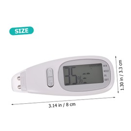 Gadpiparty 1Set Skin Analyzer Test Pen Women Facial Hydration Oil Tester High Precision Moisture Portable Design Backlit Display for Night Use for Skin Care Monitoring