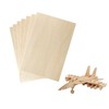20 Pack Wood Sheets 5.9 x 3.9 x 0.08 Inch