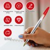 10 Pack Red Ballpoint Pens – 1.0mm Medium Tip Biros