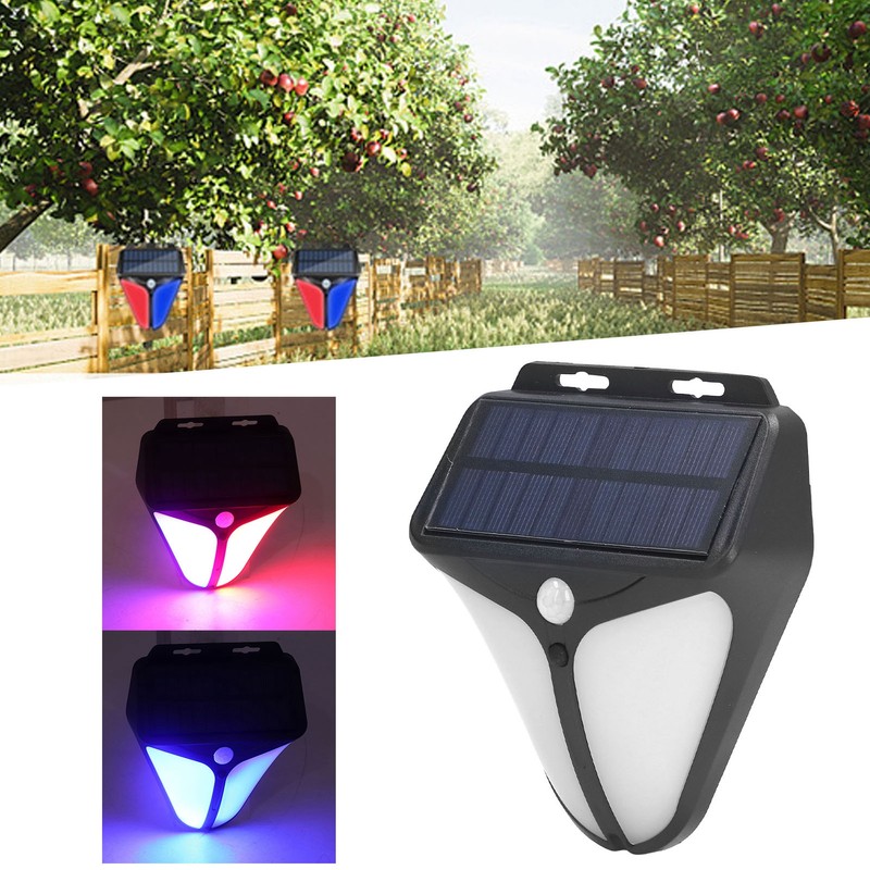 Solar Warning Light Human Body Induction Infrared Sound Light Alarm