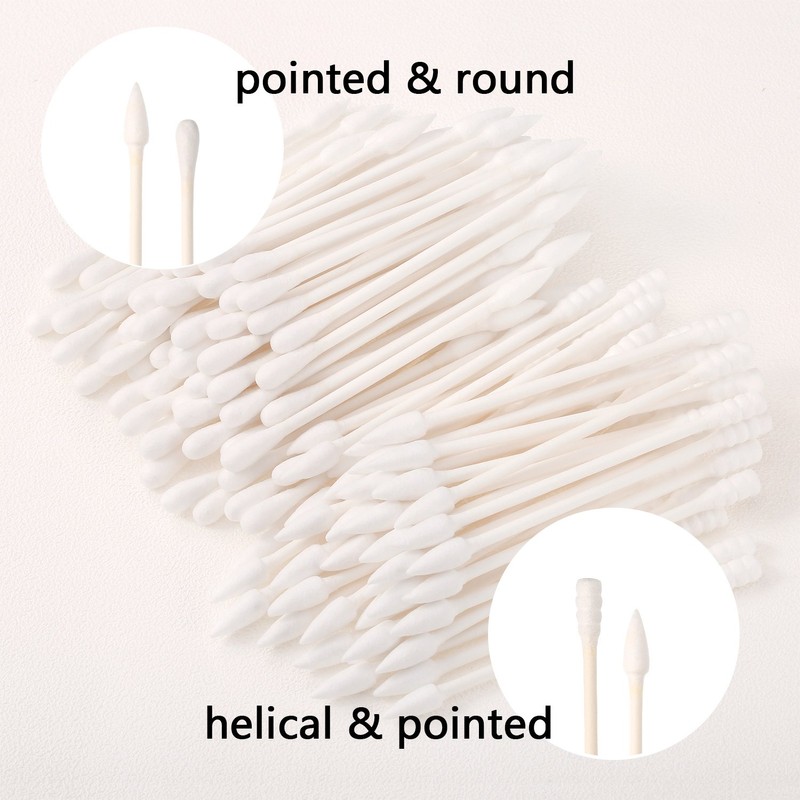 400 Pcs Cotton Swabs Double Precise Tips with Cardboard Sticks