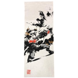 Marushin 2505031400 Tenugui 2505031400 Rocket, Raccoon, 100% Cotton, 13.4 x 35.4 inches (34 x 90 cm)