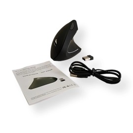 Ergonomic Mouse Optical Vertical Mice 6 Keys USB Wireless 2.4GHz 1600DPI For PC