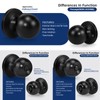 LOQRON Passage Door Knob, Nonlocking Ball Door Knob, Keyless Interior