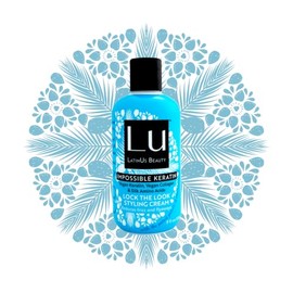 LatinUs Beauty, Lock The Look Crema para Peinar con Keratina Vegana para Cabello Manejable y Estilizado, 8 oz
