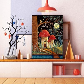 CLYCTIP Diamond Art Painting Kits, Full Drill Diamond Arts and Crafts Painting Pictures, Embroidery Cross Stitch Canvas Painting by Numbers for Kid and Adults, Home Wall Decor，30x40 cm