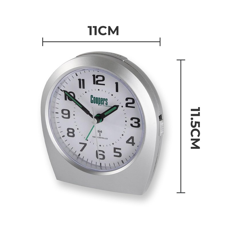 Coopers of Stortford Big Digit Radio Controlled Analogue Alarm Clock