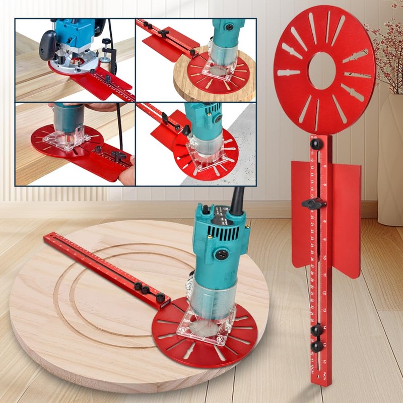 Onkel.j Router Circle Cutting Jig & Edge Guide - Essential