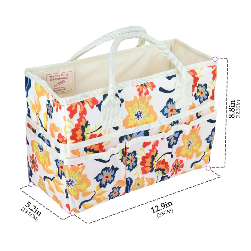 qianshan Craft Organizer Tote Bag with Multiple Pockets, Large Art