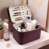Estuche de Maquillaje, Gran capacidad, impermeable, Doble Capa, con separador