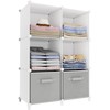 Stackable Closet Organizers and Storage 6 Cube Storage Organizer Closet