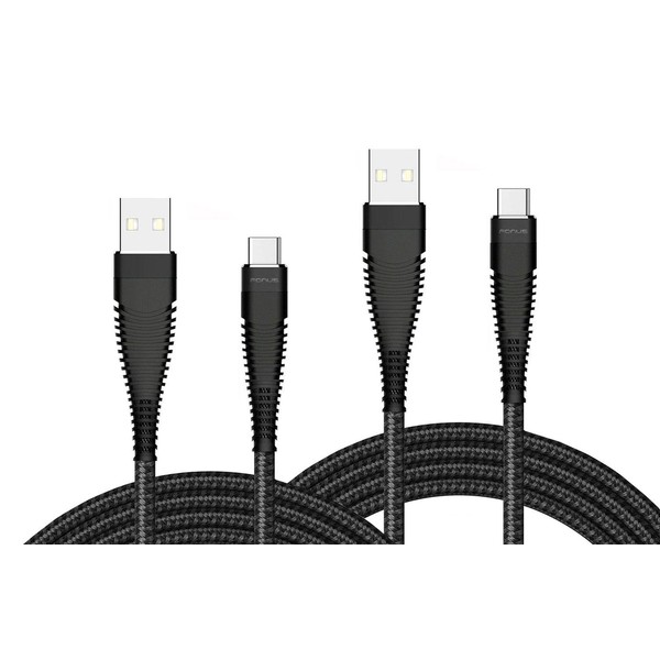6ft and 10ft Long USB-C Cables Fast Charge Type-C Cord