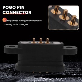 Liseng 5 Pairs Spring Loaded Magnetic Pogo Pin Connector 3 Position Grid Size 2.3 mm Through Holes Male Female Probe
