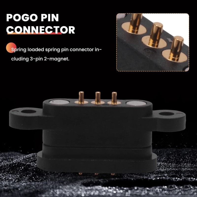 Liseng 5 Pairs Spring Loaded Magnetic Pogo Pin Connector 3