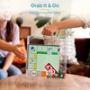 Vtopmart 3 Pack Board Game Storage with Handle and Snap-Tight