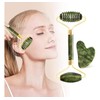 Rodillo Masaje Facial Gua Sha De Jade Antienvejecimiento Kit