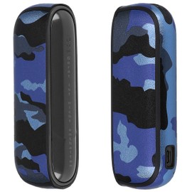 mumbi Case Compatible with IQOS 3/3 Duo Case Protective Case Camouflage Blue