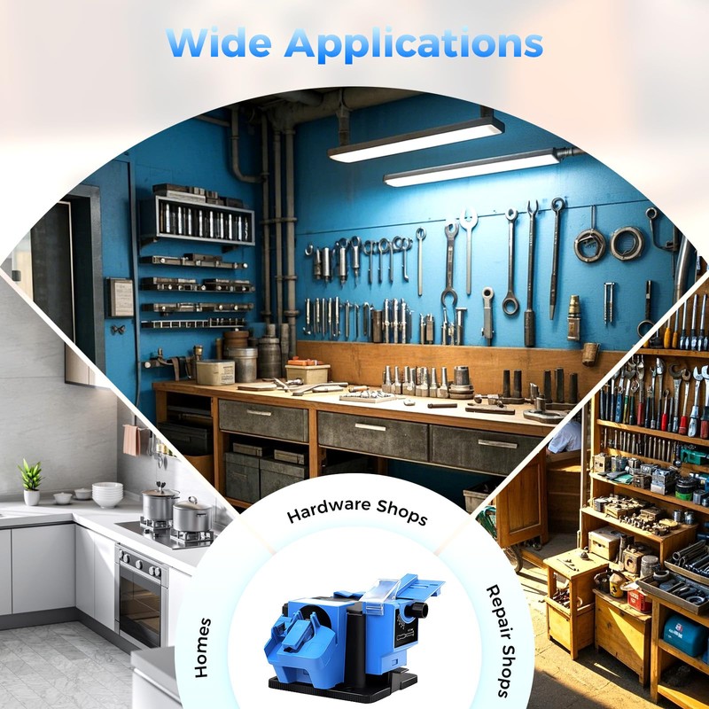Electric Drill Bit Sharpener, Multifunction Electric Sharpening Machine, Knife, Chisel,