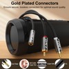 J&D Stereo RCA Cable RCA Jack Adapter Gold-Plated 3.5 mm