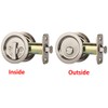 Dynasty Hardware Pocket Door Latch, Round Sliding Handle for Bathroom