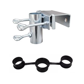 CTForest Table Clamp for Garden Umbrellas, Parasol Holder, Balcony Railing, Parasol Holder Balcony, Suitable for Balcony Railings, Beach Chairs (Silver)