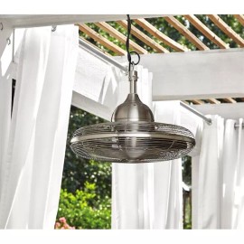 Harbor Breeze Valdosta 20-in Brushed Nickel Indoor/Outdoor Ceiling Fan (3-Blade)