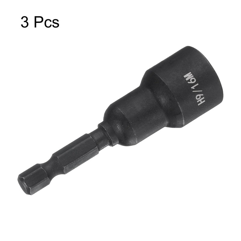 HARFINGTON 3Pcs Magnetic Nut Driver 9/16" x 1/4" Quick Change