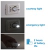 Electraline 58303 Automatic Emergency Flashlight with Auxiliary Light Function, LED,