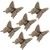 6Pcs Vintage Butterfly Shape Drawer Knob Chest Furniture Cabinet Pull
