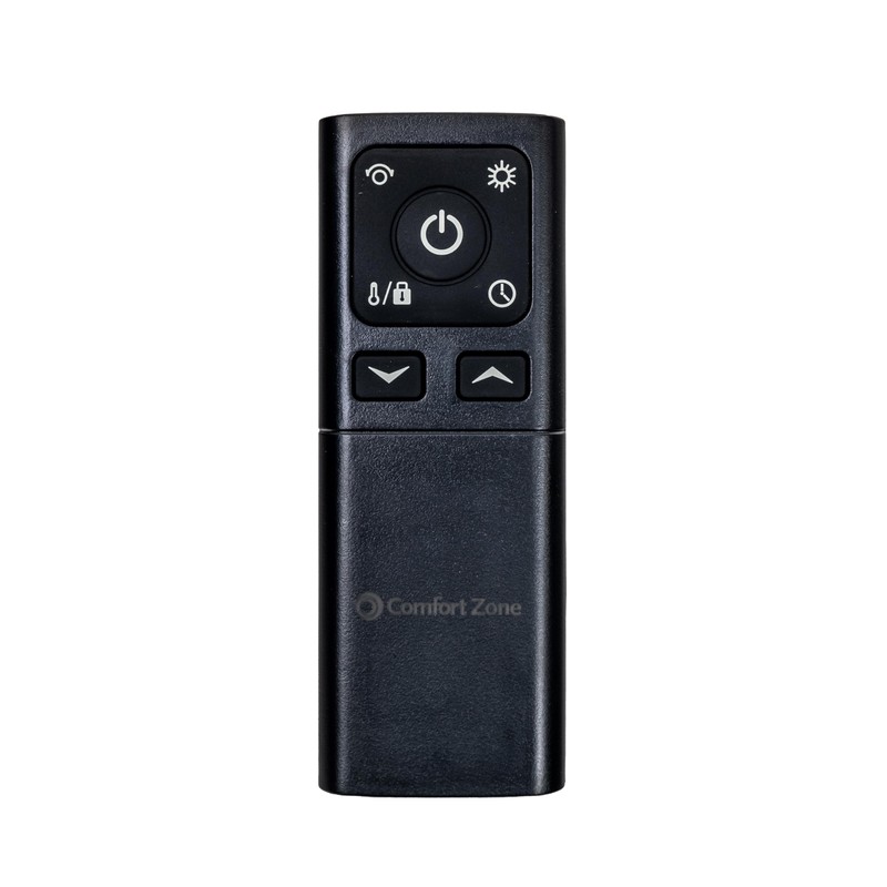 Comfort Zone Digital Desktop Heater, 1500W/1000W, ECO Mode, Thermostat, Remote