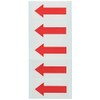 TRUSCO TPS-HP1R Arrow Stickers, Red Arrow, 1.6 x 3.1 inches