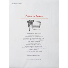 Patriotic Music Pack for TK O'Briens Lap Harp