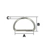 Ichinen Access Family Tool 56412 D-Ring (Wire Diameter 0.1 inch
