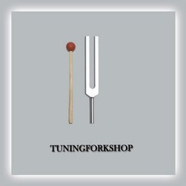 TFS Tuningforkshop 586 Hz Circualtion Tuning Fork for Healing with Mallet+Pouch