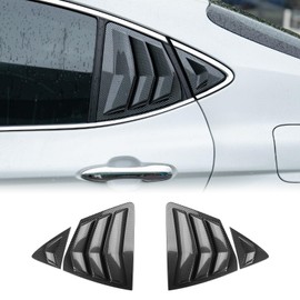 CKE for 9th Gen Camry LE SE XLE XSE Compatible with Toyota Camry 2025 2026 Accessories Sporty Car Exterior Rear Side Window Louvers Air Vent Scoop Shades Cover Trim Blinds -Carbon Fiber Style