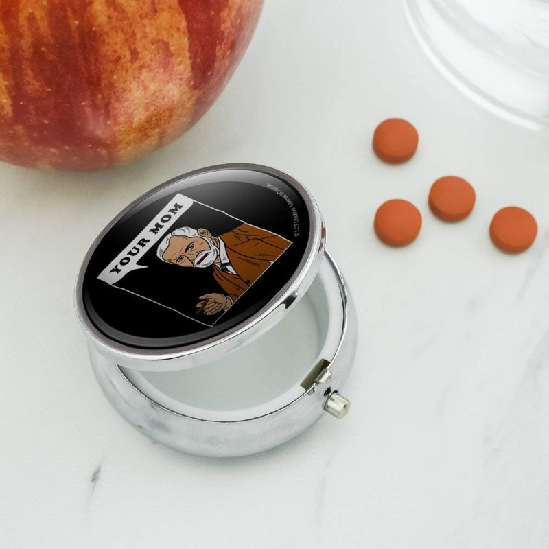Your Mom Sigmund Freud Funny Humor Pill Case Trinket Gift