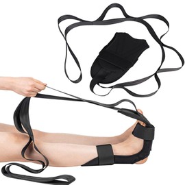 Yoga Strap Leg Stretcher Yoga Belt Flexstrap Stretch Bands for Exercise Flexibility Ankle Ligament Stretching Equipment Hamstring Rope Adjustable Loops for Pilates Dance Fitness Physical Therapy