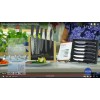 Wolfgang Puck 6 Piece Stainless Steel Steak Knife Set-Black-NEW IN