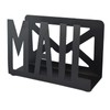 Desktop Letter Holder, Two-Sided Designs Black Metal Desktop Cutout Mail