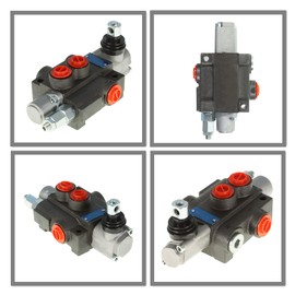 LiGuVCY Hydraulic Directional Double Acting Control Valve, 1 Spool 13GPM BSPP Ports Hydraulic Directional Control Valve 3600 PSI Adjustable Relief Lever Handle Fit for Tractors Loaders Etc