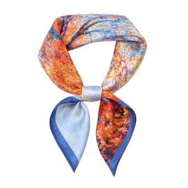 RIIQIICHY 100% Mulberry Silk Scarf Head Scarf for Women Hair Scarf Silk Scarf for Sleeping Hair Wrapping Square Neck Scarves