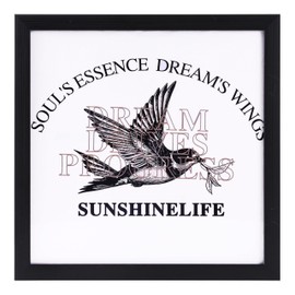 Acrosia 13"X13" T-Shirt Frame for Wall Or Tabletop Stand Display,Wood Tshirt Display Case Frames,Sports Jerseys Shadow Box for Shirts,Memorabilia,Picture (Black)