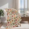 LOSIVISHE Autumn Harvest Flannel Throw Blanket – Fall Pumpkin and