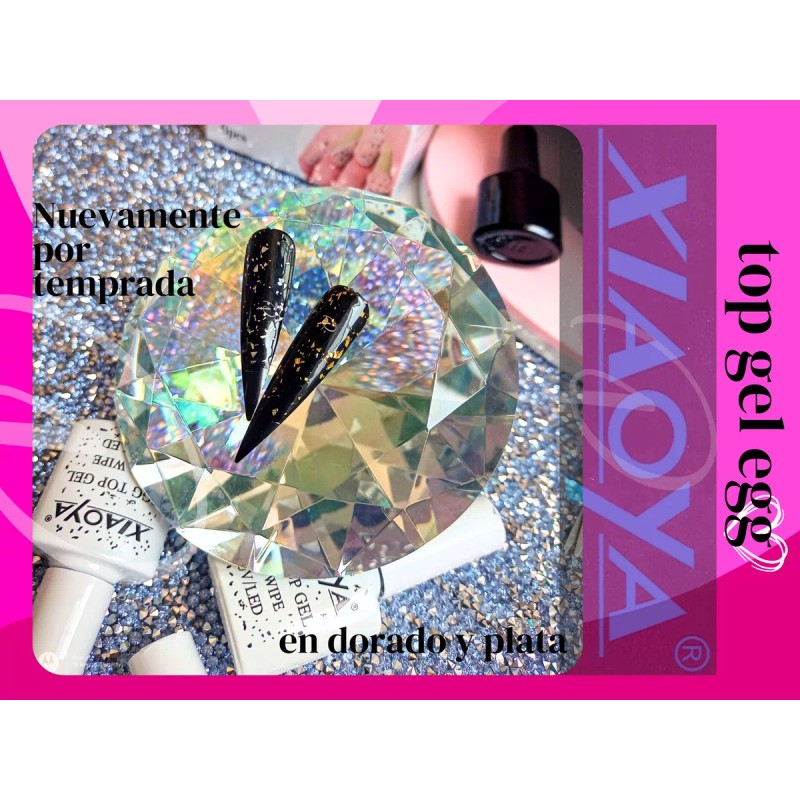 Xiaoya y MIss Cherry Gel Efecto Cáscara Huevo Codorniz Top