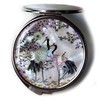 MADDesign Mother of Pearl Compact Mirror Round Double Sided Folding