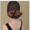 YKAFADE Hair Bobbles Silk Scrunchies Pack of 5 Plain Soft