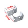 ZYAMY 10PCS Heavy Duty Double Rope Clamp Galvanized Twisted Metal