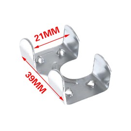 ZYAMY 10PCS Heavy Duty Double Rope Clamp Galvanized Twisted Metal Braided Rope End Clamp Wire Rope Clip Fastener Hardware Accessories Suitable for Making Pet Leashes Mudguard Ropes 1/4 Inch