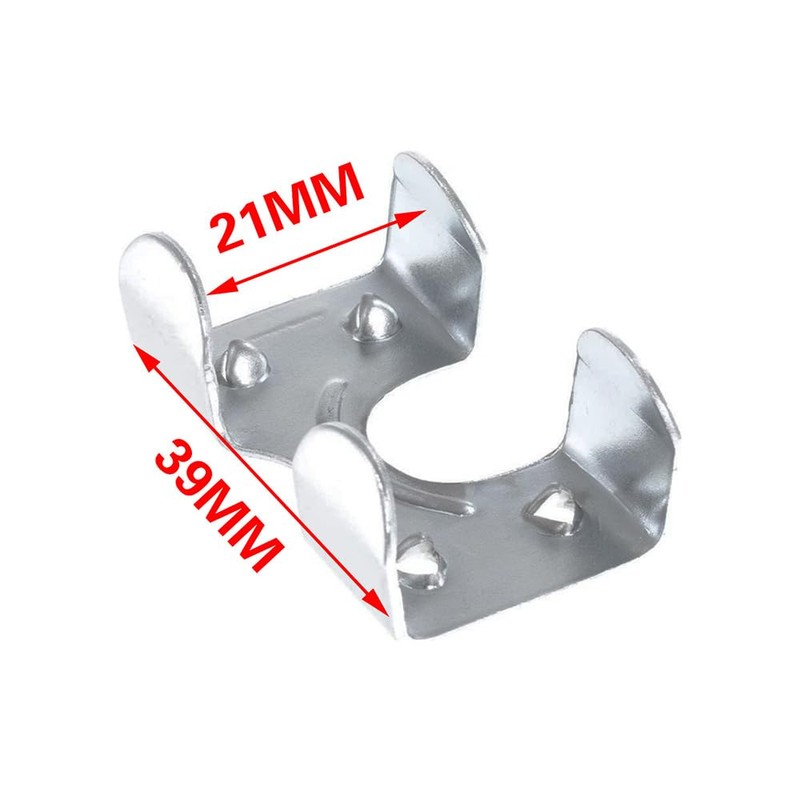 ZYAMY 10PCS Heavy Duty Double Rope Clamp Galvanized Twisted Metal