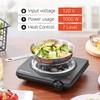 Elite Gourmet ESB100B Countertop Single Coiled Burner Electric Hot Plate,